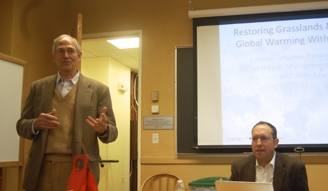 William Moomaw and Seth Itzkan at the Fletcher School at Tufts University