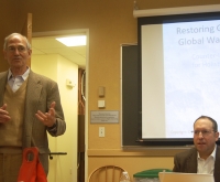 William Moomaw and Seth Itzkan at the Fletcher School at Tufts University