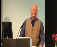 John Todd at Buckminster Fuller Challenge Award ceremony, speaking about Allan Savory